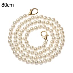 Pearls Strap for Bags Fashion Elegant Pearl Handbag' Handles DIY Purse Replacement Long Beaded Chain Shoulder Bag Straps Belt