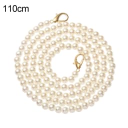 Pearls Strap for Bags Fashion Elegant Pearl Handbag' Handles DIY Purse Replacement Long Beaded Chain Shoulder Bag Straps Belt