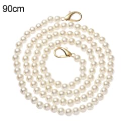 Pearls Strap for Bags Fashion Elegant Pearl Handbag' Handles DIY Purse Replacement Long Beaded Chain Shoulder Bag Straps Belt