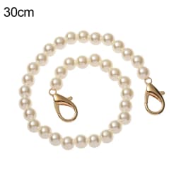 Pearls Strap for Bags Fashion Elegant Pearl Handbag' Handles DIY Purse Replacement Long Beaded Chain Shoulder Bag Straps Belt