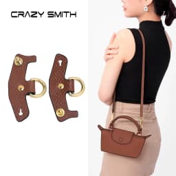 CRAZYSMITH Bag Transformation Bag Accessories for Longchamp Mini Bag Straps Punch-free Genuine Leather Shoulder Strap Crossbody