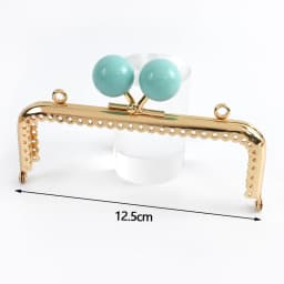 1-5Pcs 12.5cm Purse Frame Bag Kiss Clasp Lock Bags Resin Beads Ball Clutch Frames for Making DIY Handle Sewing Craft 18 Colors