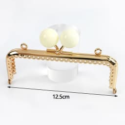 1-5Pcs 12.5cm Purse Frame Bag Kiss Clasp Lock Bags Resin Beads Ball Clutch Frames for Making DIY Handle Sewing Craft 18 Colors