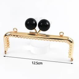 1-5Pcs 12.5cm Purse Frame Bag Kiss Clasp Lock Bags Resin Beads Ball Clutch Frames for Making DIY Handle Sewing Craft 18 Colors