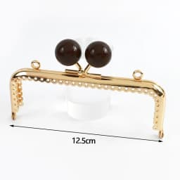1-5Pcs 12.5cm Purse Frame Bag Kiss Clasp Lock Bags Resin Beads Ball Clutch Frames for Making DIY Handle Sewing Craft 18 Colors