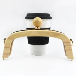 1Pc Wooden Handle for Bags Closure Kiss Clasp Purse Frame Women Handbags Woven-bag DIY Handmade Bracket Accessories