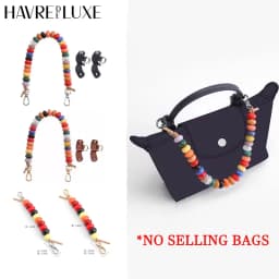 HAVREDELUXE Beaded Decorative Chain For Longchamp Mini Bags Into Colorful Handheld Non Destructive Modification shoulder Straps