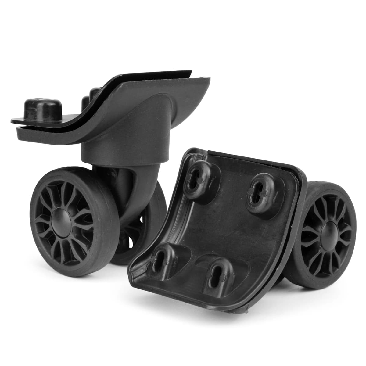 2Pcs ST0149 Trolley Caster Replacement Suitcase Luggage Box Wheels Double Row 360° Spinner Repairing Kit Heavy Duty Wheels