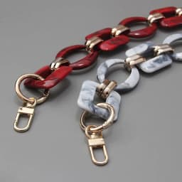 New Fashion Woman Bag Accessory Detachable Replacement Red Ink Acrylic Metal Chain Luxury Strap Women Shoulder Clutch Chains