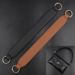 34CM Bag Shoulder Strap Wide Strap Handle Belt Band Women Handbag PU Leather Belt Strap Removable Spring Ring Bag Accessories