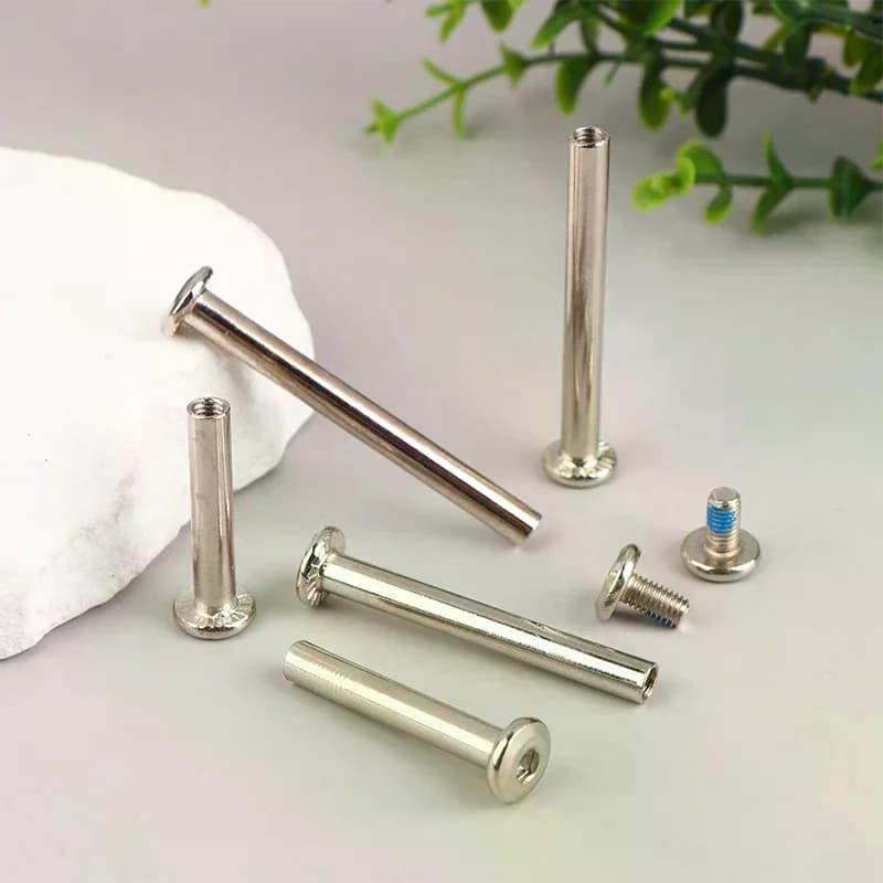 2Sets stainless steel luggage screws, luggage accessories Luggage Wheels Bolts 6*33-60mm
