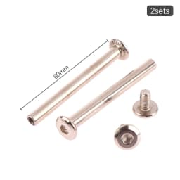 2Sets stainless steel luggage screws, luggage accessories Luggage Wheels Bolts 6*33-60mm