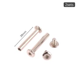 2Sets stainless steel luggage screws, luggage accessories Luggage Wheels Bolts 6*33-60mm
