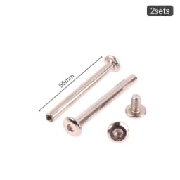 2Sets stainless steel luggage screws, luggage accessories Luggage Wheels Bolts 6*33-60mm
