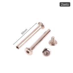 2Sets stainless steel luggage screws, luggage accessories Luggage Wheels Bolts 6*33-60mm