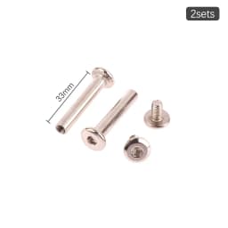 2Sets stainless steel luggage screws, luggage accessories Luggage Wheels Bolts 6*33-60mm