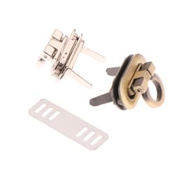 1PCS Mini Oval Twist Lock Metal Closure Buckle Turn Locks For Purse Wallet Women's Handbag Shoulder Bag Accessories