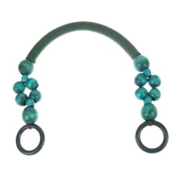 Women Fashion Wooden Bead Rope Bag Strap Wooden Handle Rope Beads Handbag Shoulder Belt DIY Replacement Bag Accessories