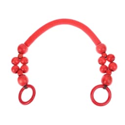 Women Fashion Wooden Bead Rope Bag Strap Wooden Handle Rope Beads Handbag Shoulder Belt DIY Replacement Bag Accessories