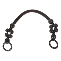Women Fashion Wooden Bead Rope Bag Strap Wooden Handle Rope Beads Handbag Shoulder Belt DIY Replacement Bag Accessories