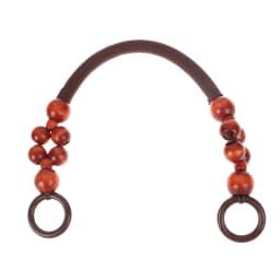 Women Fashion Wooden Bead Rope Bag Strap Wooden Handle Rope Beads Handbag Shoulder Belt DIY Replacement Bag Accessories