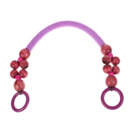 Women Fashion Wooden Bead Rope Bag Strap Wooden Handle Rope Beads Handbag Shoulder Belt DIY Replacement Bag Accessories