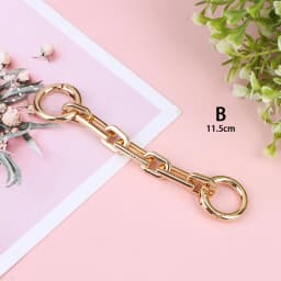 Bag Extension Chain Crossbody Purse Heart-shaped Chain Strap Handbag Hanging Buckle DIY Chain Charm Shoulder Bag Accessories