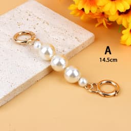 Bag Extension Chain Crossbody Purse Heart-shaped Chain Strap Handbag Hanging Buckle DIY Chain Charm Shoulder Bag Accessories