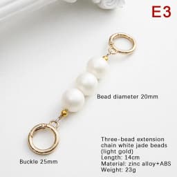 Bag Extension Chain Crossbody Purse Heart-shaped Chain Strap Handbag Hanging Buckle DIY Chain Charm Shoulder Bag Accessories