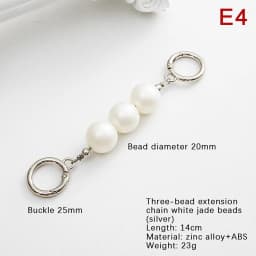 Bag Extension Chain Crossbody Purse Heart-shaped Chain Strap Handbag Hanging Buckle DIY Chain Charm Shoulder Bag Accessories