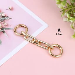 Bag Extension Chain Crossbody Purse Heart-shaped Chain Strap Handbag Hanging Buckle DIY Chain Charm Shoulder Bag Accessories