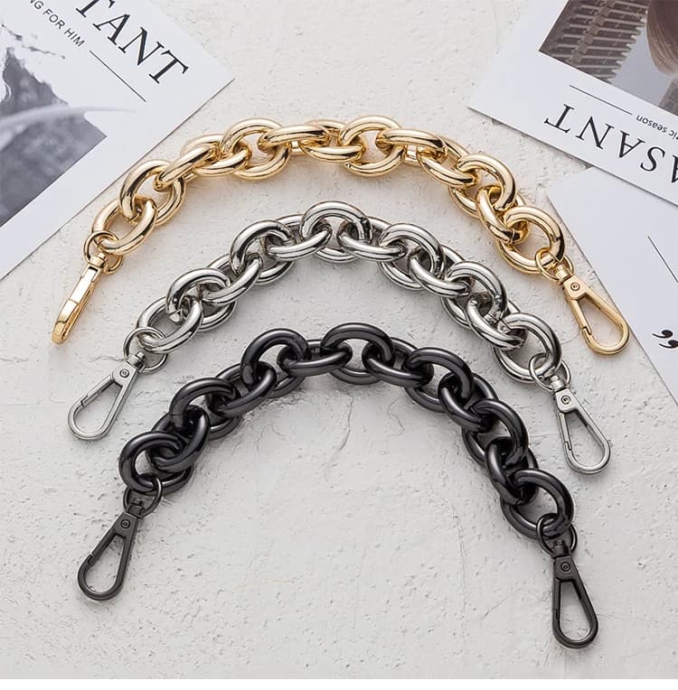 30cm Replacement Metal Chain For Handle Bag Handbag Antique Bronze Silver golden DIY Accessories For Bag Strap Hardware