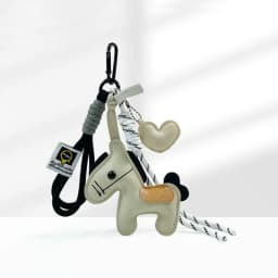 Braided Rope Keychain Leather Horse Bag Pendant Charm Fashion Bag Accessories for Handbag,Backpack Decors Car Keyring