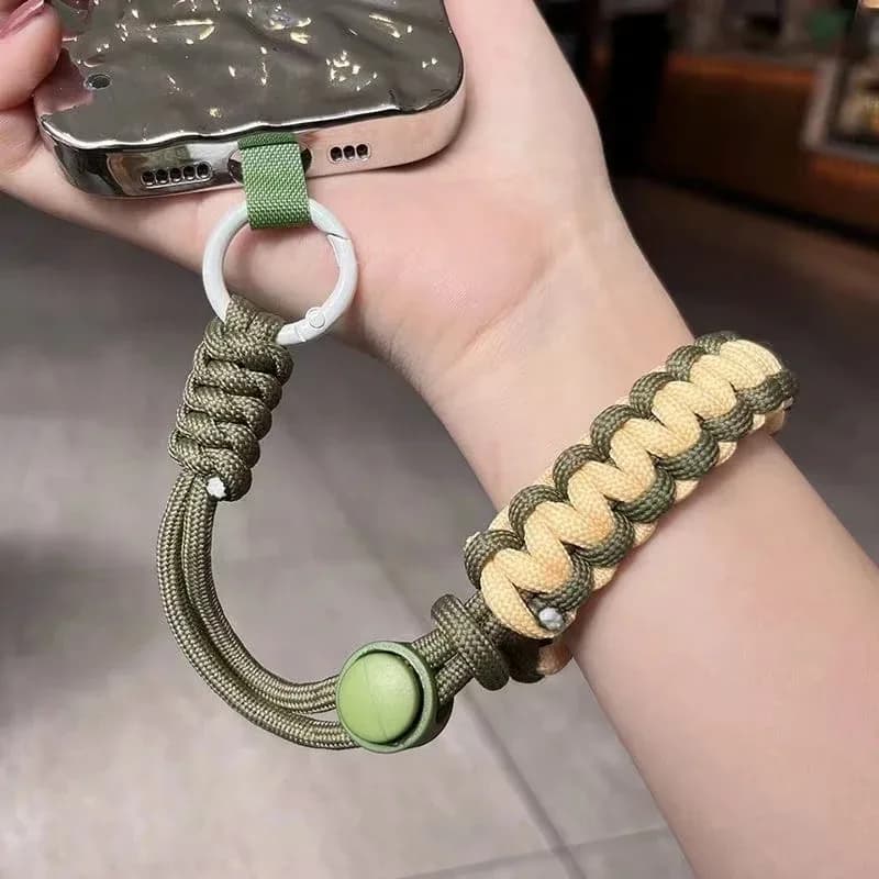 Handwoven Adjustable Mobile Phone Universal Lanyard Wrist Strap Outdoor Sports Convenient Safety Anti-drop Rope