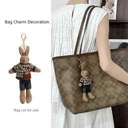 Bag Charm For Tote Bag Fashion Bag Pendant Decoration Doll Bunny Keychain High Luxury Bag Decoration Bag Accessories Girl Gift