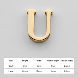 CRAZYSMITH Letter Decorative Buckles Alphabet Decoration Zinc Alloy Hardware for Bag Strap Belt Modification DIY Bag Accessories