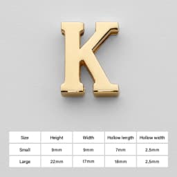 CRAZYSMITH Letter Decorative Buckles Alphabet Decoration Zinc Alloy Hardware for Bag Strap Belt Modification DIY Bag Accessories