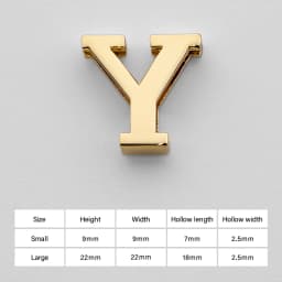 CRAZYSMITH Letter Decorative Buckles Alphabet Decoration Zinc Alloy Hardware for Bag Strap Belt Modification DIY Bag Accessories