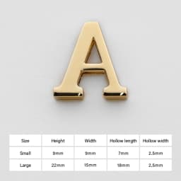 CRAZYSMITH Letter Decorative Buckles Alphabet Decoration Zinc Alloy Hardware for Bag Strap Belt Modification DIY Bag Accessories