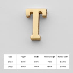 CRAZYSMITH Letter Decorative Buckles Alphabet Decoration Zinc Alloy Hardware for Bag Strap Belt Modification DIY Bag Accessories