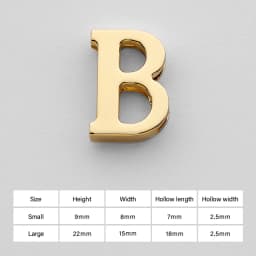 CRAZYSMITH Letter Decorative Buckles Alphabet Decoration Zinc Alloy Hardware for Bag Strap Belt Modification DIY Bag Accessories