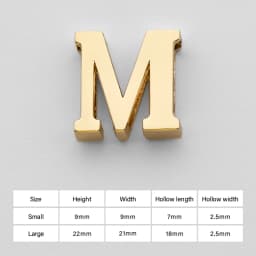 CRAZYSMITH Letter Decorative Buckles Alphabet Decoration Zinc Alloy Hardware for Bag Strap Belt Modification DIY Bag Accessories