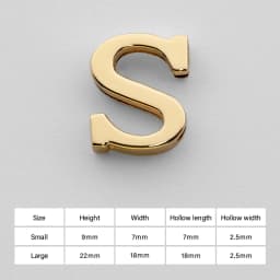 CRAZYSMITH Letter Decorative Buckles Alphabet Decoration Zinc Alloy Hardware for Bag Strap Belt Modification DIY Bag Accessories