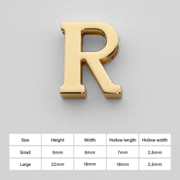 CRAZYSMITH Letter Decorative Buckles Alphabet Decoration Zinc Alloy Hardware for Bag Strap Belt Modification DIY Bag Accessories