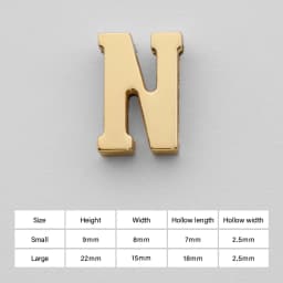CRAZYSMITH Letter Decorative Buckles Alphabet Decoration Zinc Alloy Hardware for Bag Strap Belt Modification DIY Bag Accessories