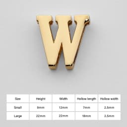 CRAZYSMITH Letter Decorative Buckles Alphabet Decoration Zinc Alloy Hardware for Bag Strap Belt Modification DIY Bag Accessories