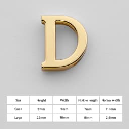 CRAZYSMITH Letter Decorative Buckles Alphabet Decoration Zinc Alloy Hardware for Bag Strap Belt Modification DIY Bag Accessories