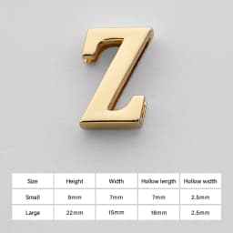 CRAZYSMITH Letter Decorative Buckles Alphabet Decoration Zinc Alloy Hardware for Bag Strap Belt Modification DIY Bag Accessories