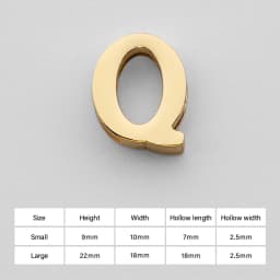 CRAZYSMITH Letter Decorative Buckles Alphabet Decoration Zinc Alloy Hardware for Bag Strap Belt Modification DIY Bag Accessories