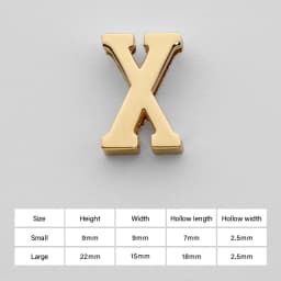 CRAZYSMITH Letter Decorative Buckles Alphabet Decoration Zinc Alloy Hardware for Bag Strap Belt Modification DIY Bag Accessories